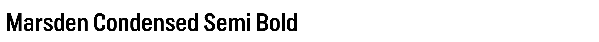 Marsden Condensed Semi Bold image